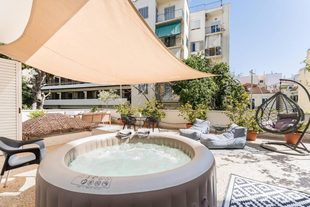 Amazing 3Bdr Apt With Unique Roof Garden In Plaka Atény Exteriér fotografie